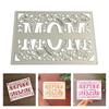 Mom Flower Cutting Dies for Photo Scrapbooking Card Making Decorations Embossing Stencils Carbon Steel Die Cuts