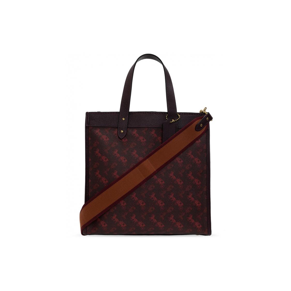 

New COACH Leather Tote Bag, Shopping Bag, Crossbody Bag, One Shoulder Handbag Tubas Women s Ox Blood 89143-B4RTQ 30.0*15.5*30.0CM