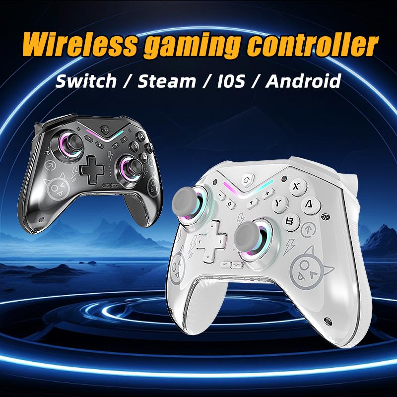 CM619 game controller, supports switch2/switch console, with RGB light effect game controller, supports IOS/PC/Android