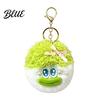 Bowknot Head Keychain Cartoon Curly Hair Keychain, Plush with Metal Clasp, Soft Plushie Bag Decoration Backpacks Handbags Keys Decorative Pendant for
