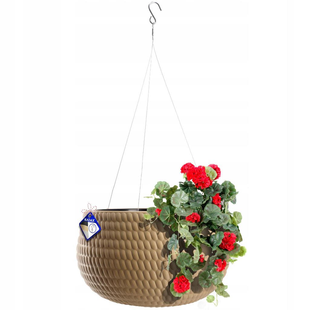 KADAX Hanging Flowerpot for Balcony Terrace Bowl Gray 29.5cm