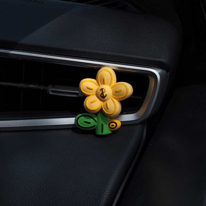 Car Air Freshener, Car Vent Decoration, Money Tree, Wealth Flower, In-Car Aroma Diffuser Stone, Fragrance, Good Luck Gift