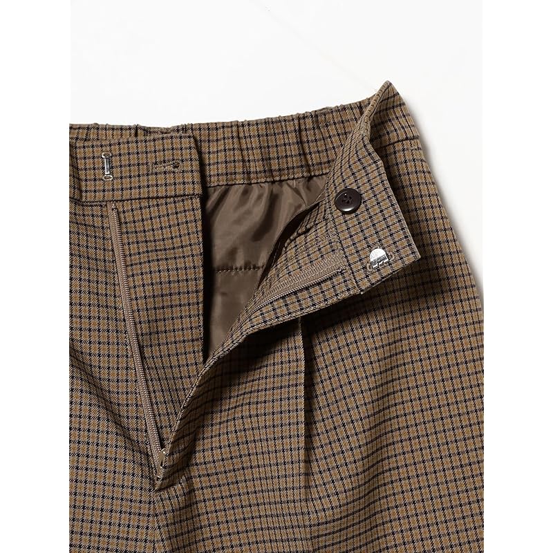 [Ray Beams] Pants Check 1 Tack Ladies BROWN 0