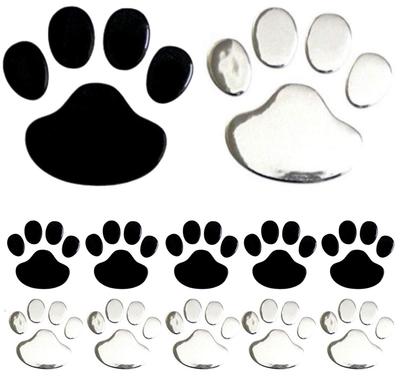 Fogman Paw Stickers, 3D 3D Car, Dog, Cat, Decal, Hide Scratches, Set of 12