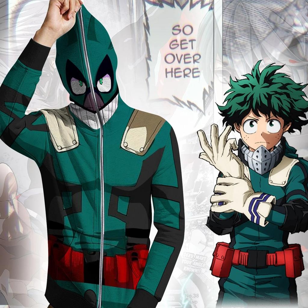 My Hero Academia postać z anime druk 3D cosplay męska bluza z kapturem ubrania wyprzedaż