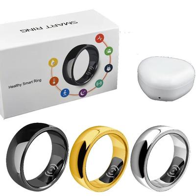 Smart Ring Heart Rate Blood Oxygen Blood Pressure Temperature Sleep Calories Health Multilingual Fitness Tracker Rings For Men Women