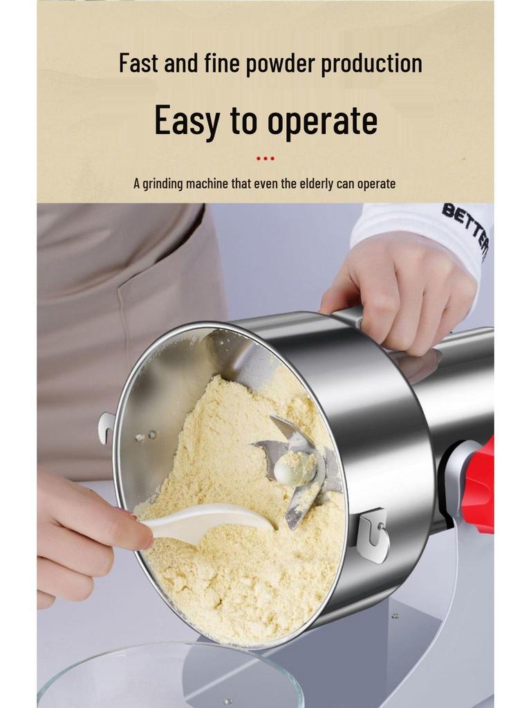 Multi-functional Crusher and Ultra-fine Spice Grinder for Grains and Cereals