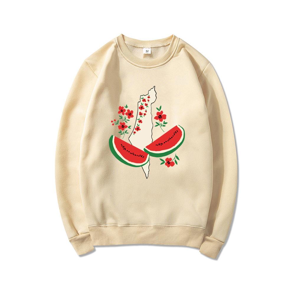 Toto Není Meloun Mikiny Vtipný Meloun Dámská Mikina Dlouhý Rukáv Grafické Mikiny Mír a Láska Streetwear Top