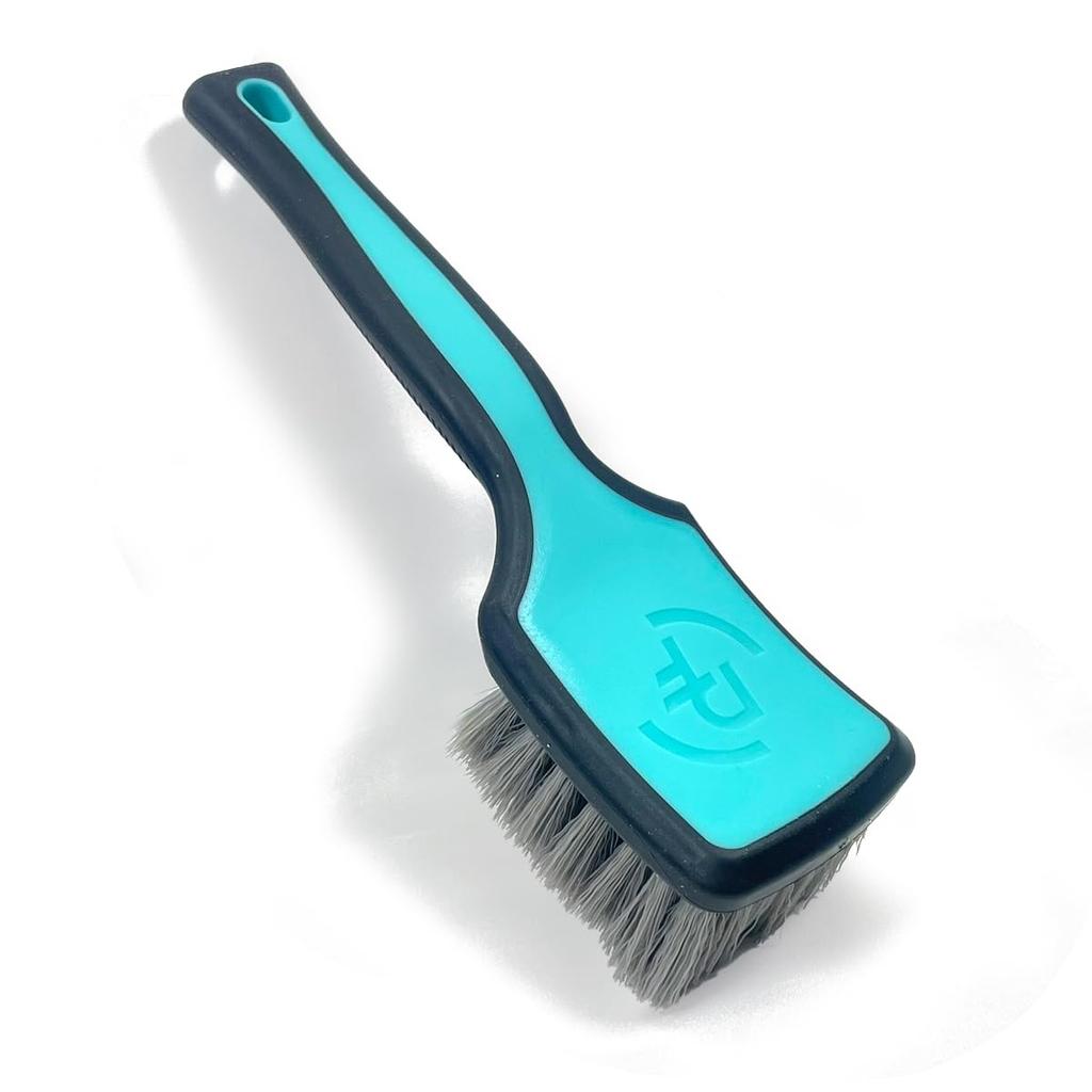 Detail Factory Tire Scrub Brush - Ergonomic Design for Easy Tire Cleaning Octane Riptide Teal x Black