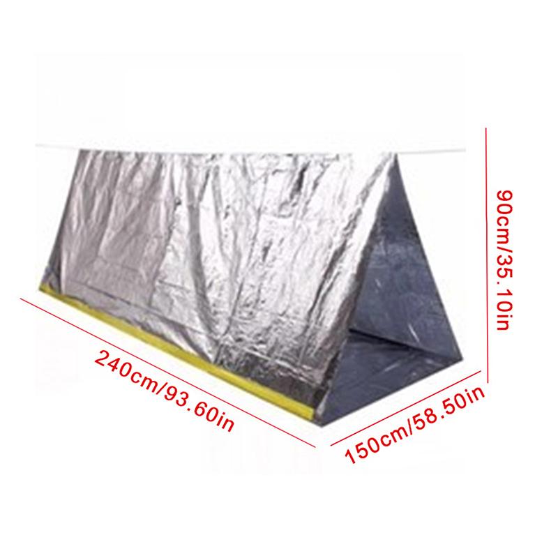 2-Person Emergency Tent - Waterproof & Windproof Survival Shelter for Camping, Hiking & Outdoor Adventures