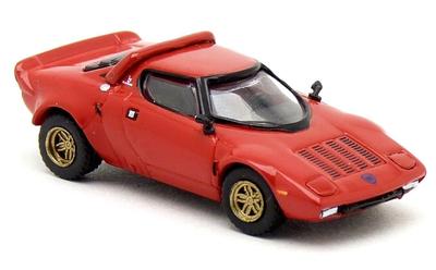 Brekina Scale HO Scale Lancia Stratos HF 1975 Red Diecast Car 1/87