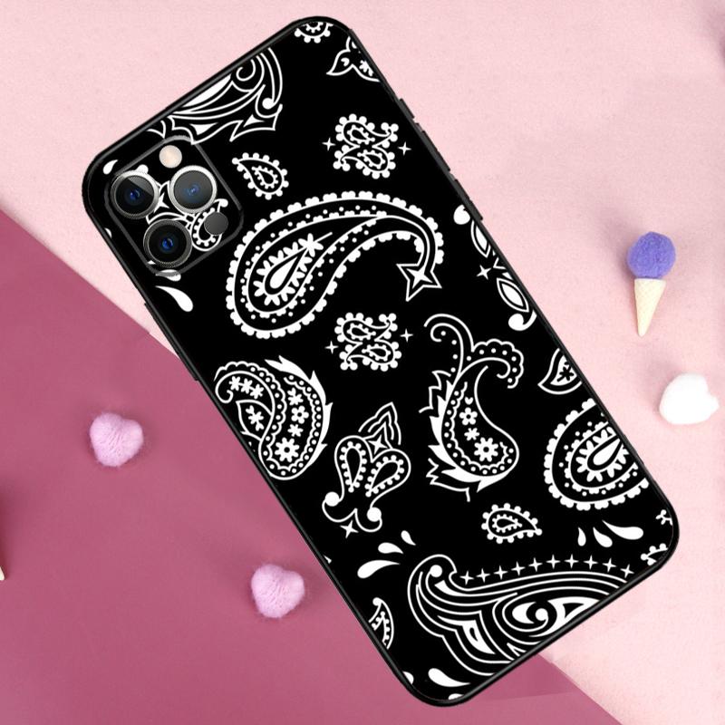 Royal Bandana Paisley Phone Case For iPhone 17 Pro Max 11 14 15 16 Pro Max Plus 13 12 Mini 16e 17 Air Back Cover