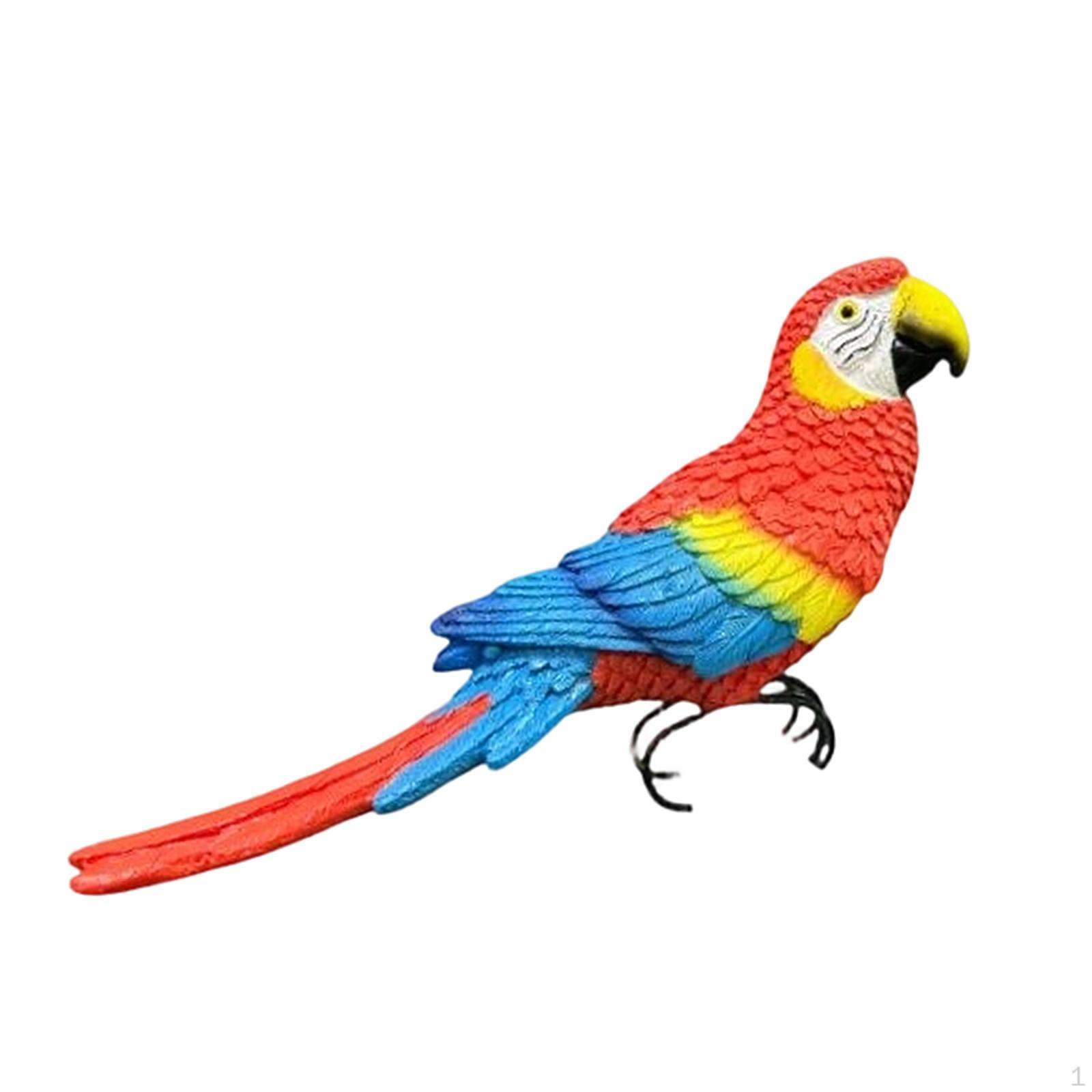 Artificial Bird Decoration for Flower Pot, Ornamental Animal Statue Garden Or Yard 15.5x8.5cm