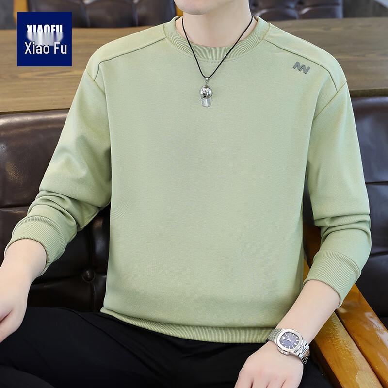 Men s Solid Round Neck Long Sleeve Sweatshirt M