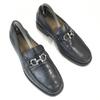 Italy Made/Salvatore Ferragamo/Leather Bit Moccasin Loafers/7EE/25.0-25.5/Black/BLACK/Business Dress Shoes(USED)
