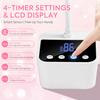 DianaBeauty UV Led Nail Lamp Rechargeable Nail Dryer 4 Timer Settings HD Display Table UV Nail Lamp for Manicure Nail Tools