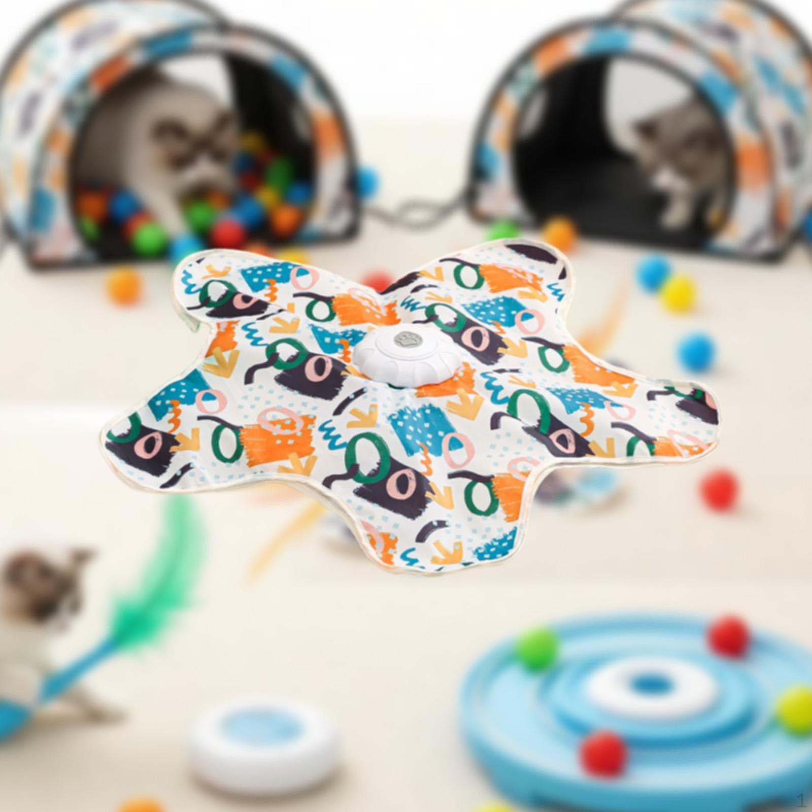 Interactive Cat Feather Toy Hunting Cover Boredom Relieving Motion Feathers Kitten Hide and 500mah