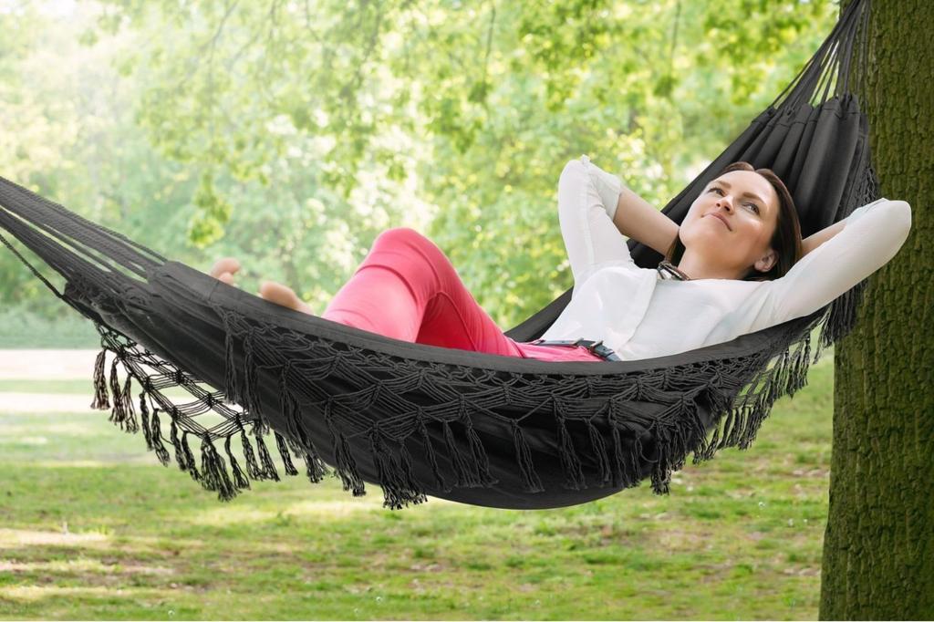Large garden hammock, boho swing, boho father's day gift