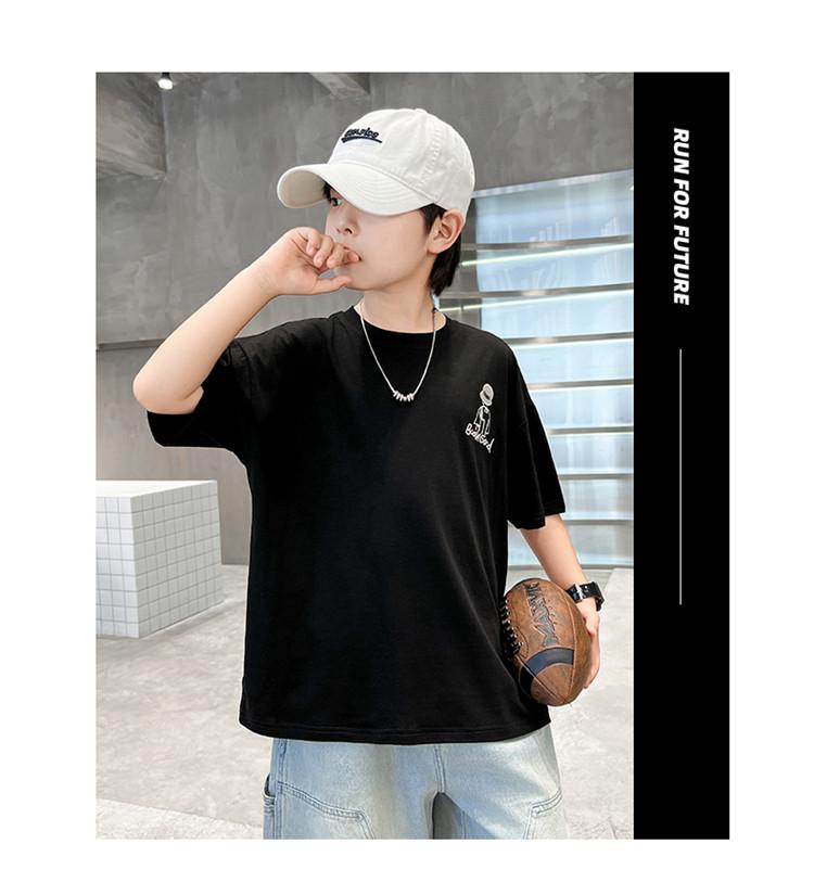 Boys' Fashion Short sleeved T-shirt Summer Thin Casual Top Trendy T Children's New Summer T-shirt