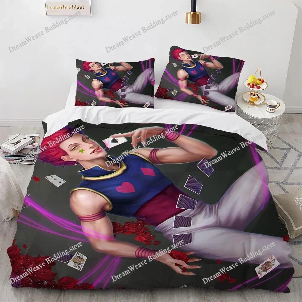 3D Print Fashion Anime Hunter X Hunter Bedding Set Boys Girls Twin Queen Full Size Duvet Cover Pillowcase Bed Adult Bedroom963