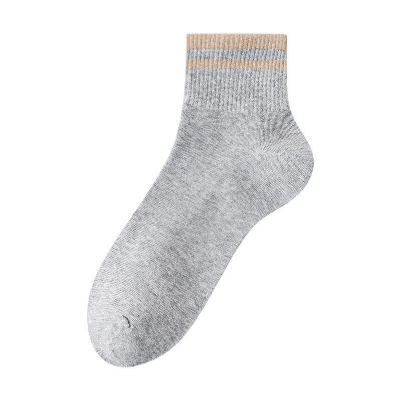 Japanese Mylar Striped Short Socks Men's Short Socks Summer Thin Men's Ankle Socks Student Socks