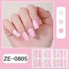French Tip Nail Sticker Glittering Nail Polish Stickers Flowers Gels Nail Strips Nail Art Decortions Manicures Supplies