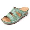 Wedge Ladies Sandals Vintage Slippers Women Orthopedic Anti Slip Open Toe Sandals Thick Bottom Platform Retro Shoes