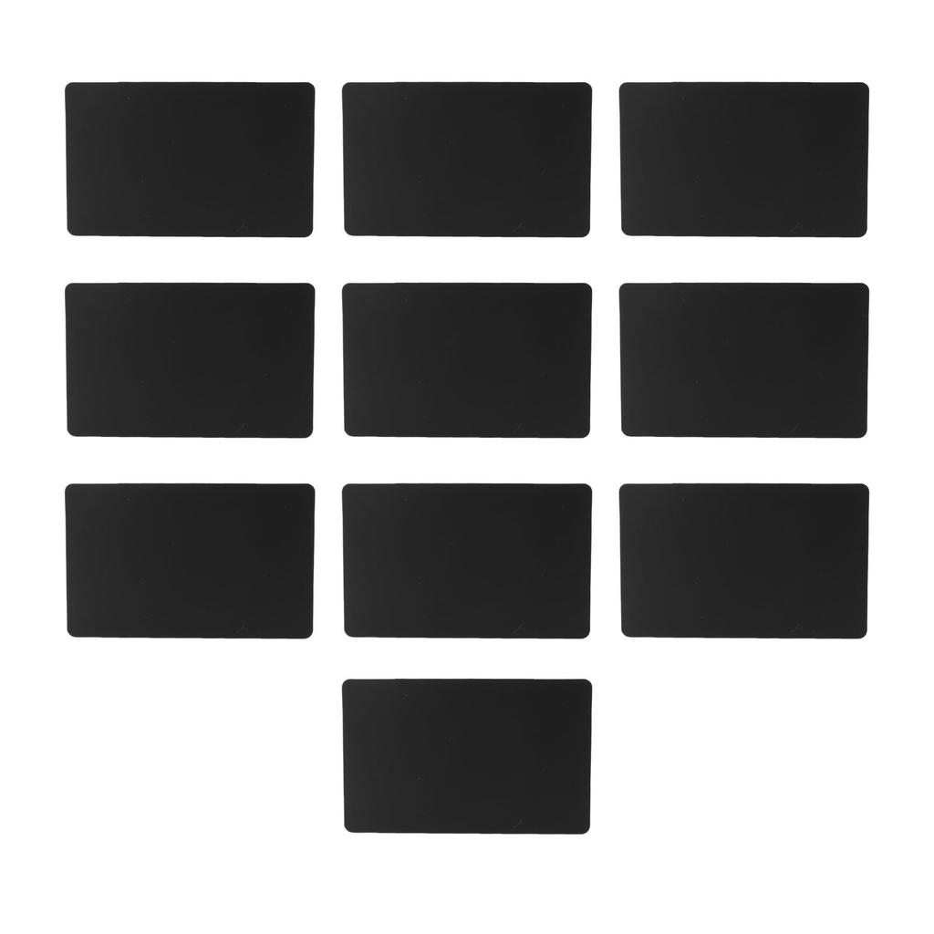 10 Pcs NFC Card Support for NTAG216 Chip 868 Bytes Memory Printable Black PVC NFC Card for Smartphones