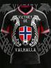 Norway Nordic Viking Graphic T Shirt Men Women 3D Print Heritage Pattern Short Sleeve Casual Tee Quick Dry Outdoor Summer Wear