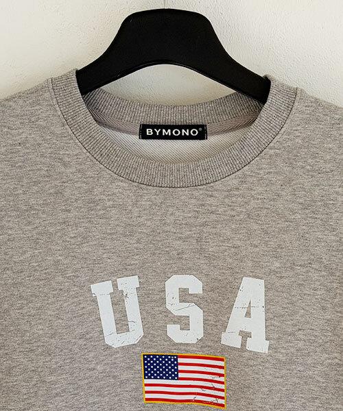 BYMONO [Big Sizes M-8Xl] Mono Sturdy Usa Oversized Sweatshirt