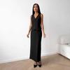 European and American Summer Sexy V-neck Vest Split Skirt Sets V-Neck Vest Half Skirt Set