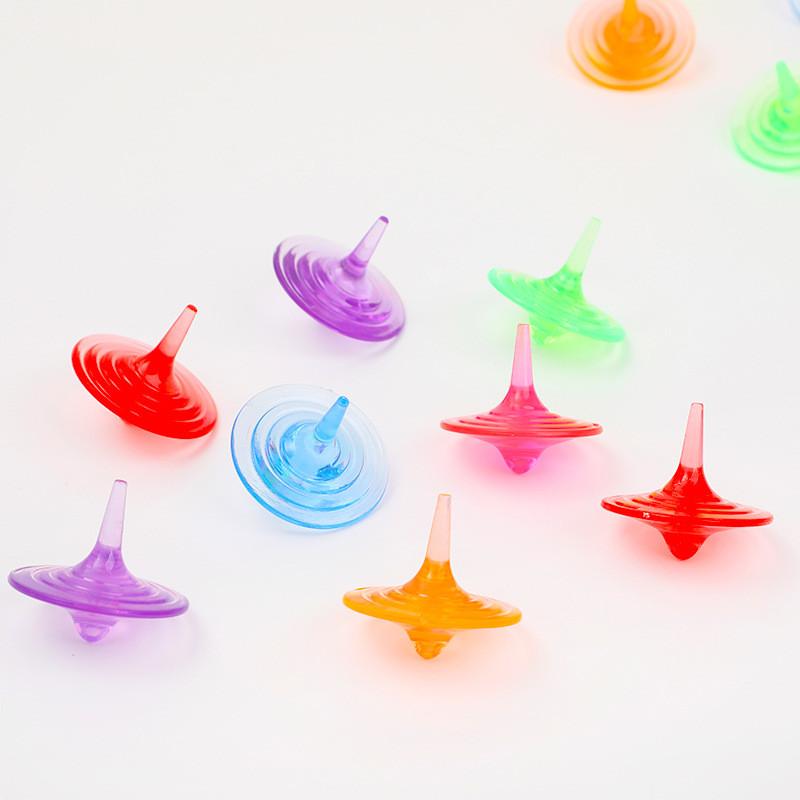 Crystal Children Spin Gyroscope Toy With Colorful For Toddler Learning Gift And
