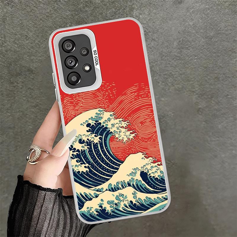 

Japanese Wave Kanagawa Surfing Shockproof Phone Case for Samsung A17 A16 A15 A14 A37 A57 A36 A56 A26 A35 A55 A25 A34 A54 A24 A13 Samsung A55