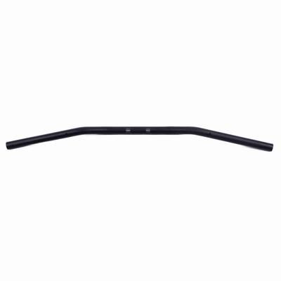 Manubrio piatto modificato per moto retrò in lega di alluminio da 22 mm di diametro (Nero opaco)