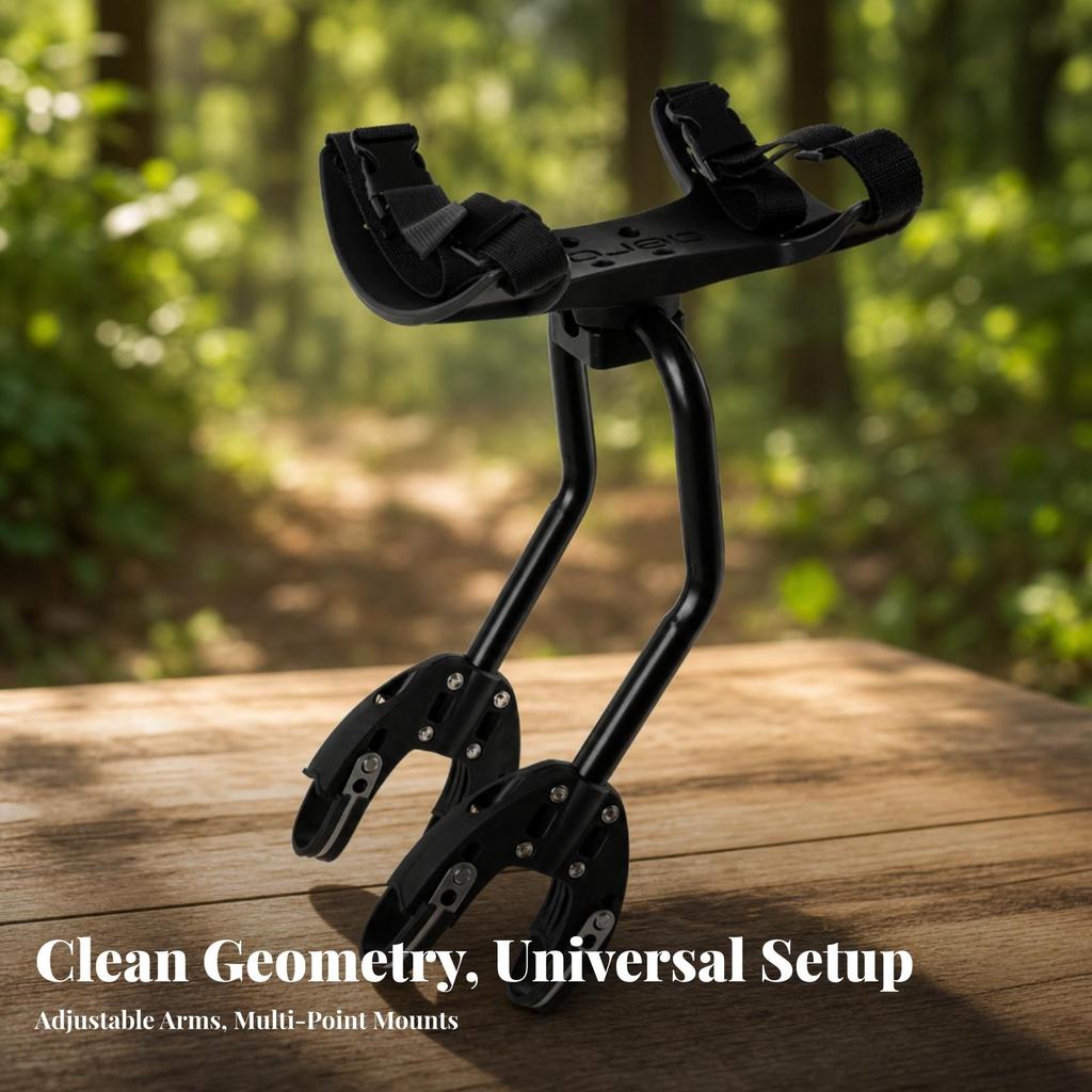 Bike Rear Rack with Rotating Platform Nylon for Cyclists, Commuters