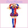 Das Erstaunliche Digitale Zirkus Pomni Cosplay Kostüm Aus Polyesterstoff Für Anime Convention Events