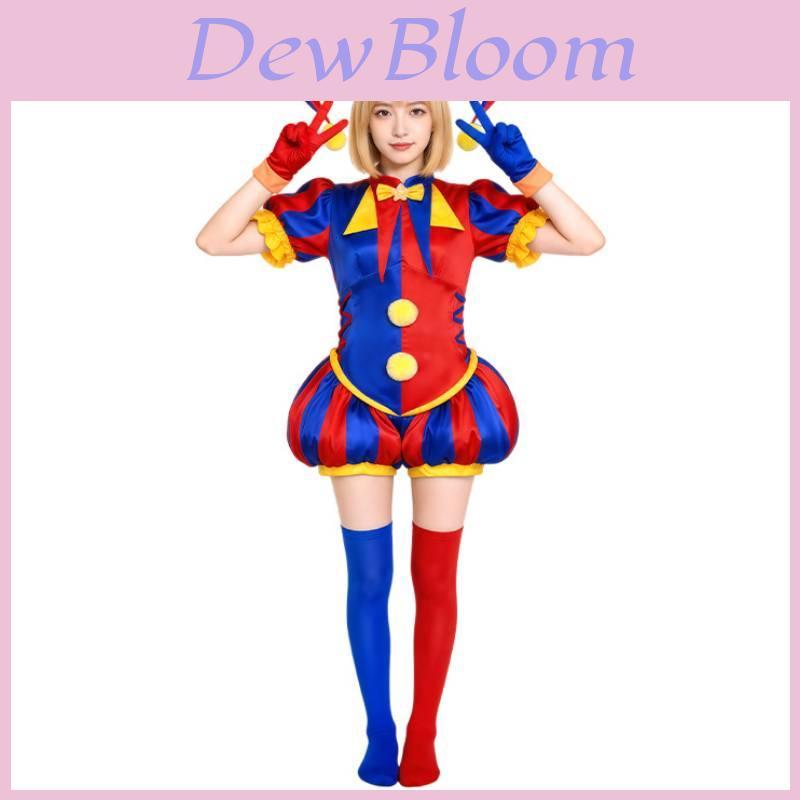 Das Erstaunliche Digitale Zirkus Pomni Cosplay Kostüm Aus Polyesterstoff Für Anime Convention Events