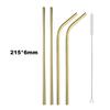 4Pcs Drinking Straw Reusable Straws Set High Quality Eco Friendly 304 Stainless Steel Metal Straw with Brush For 20/30oz Mug 5