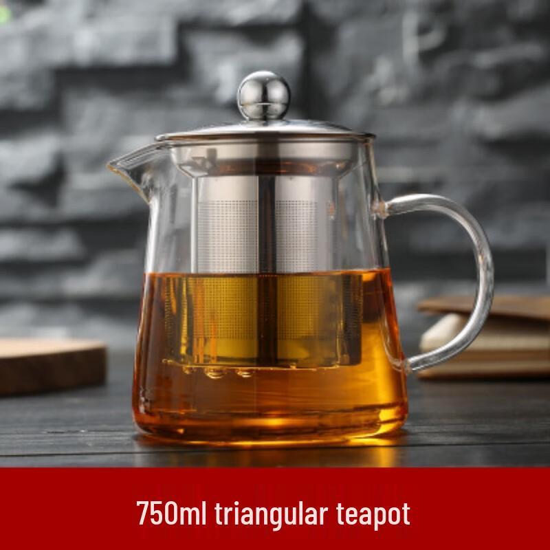 Shi Jin Heat-Resistant Glass Teapot with Stainless Steel Infuser