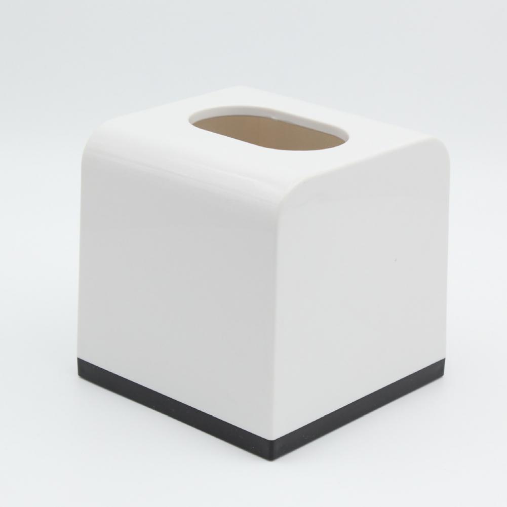 Napkin Case Durable Construction Large Capacity Solid Color Paper Box Easy To Fill Decorative Cube Tissue Holder Dispenser