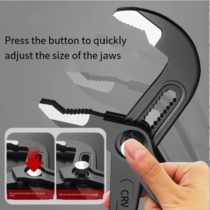 1PC Multifunctional Water Pump Pliers Fast Large Opening 7 Inch/10 Inch/12 Inch Adjustable Household Pipe Pliers Eagle Beak Pipe Pliers