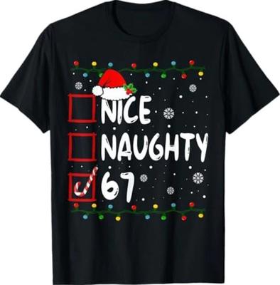 Lustiges Nettes Freches 6 7 Weihnachten 67 Meme Xmas T-Shirt