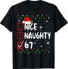 Funny Nice Naughty 6 7 Christmas 67 Meme Xmas T-Shirt