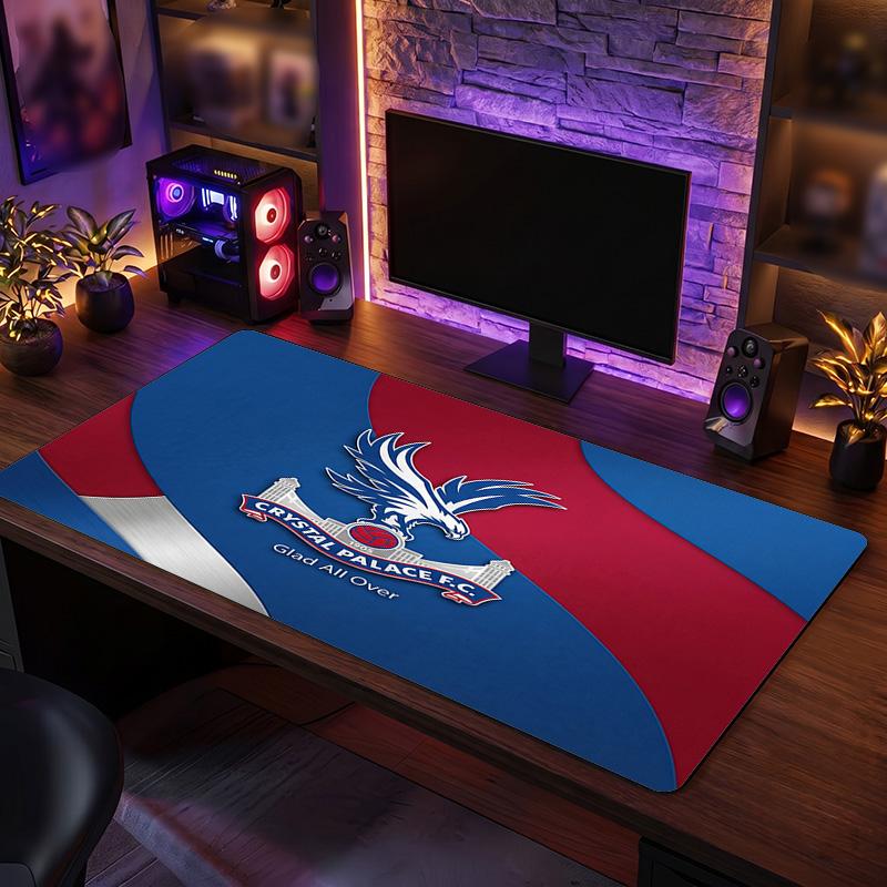 Tappetino Mouse Grande Stampa Calcio Crystal Palace, Tappetino Esteso Antiscivolo per Scrivania da Gioco per Ufficio Casa