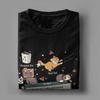 Men Too Many Cats Alert Playing Computer T Shirts  100% Cotton Clothing Casual Short Sleeve Crew Neck Tee Shirt Party T-Shirt