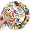 50 Sheets of Waterproof Turkish Travel Diary Stickers: Landmarks, Cities, and Scenery