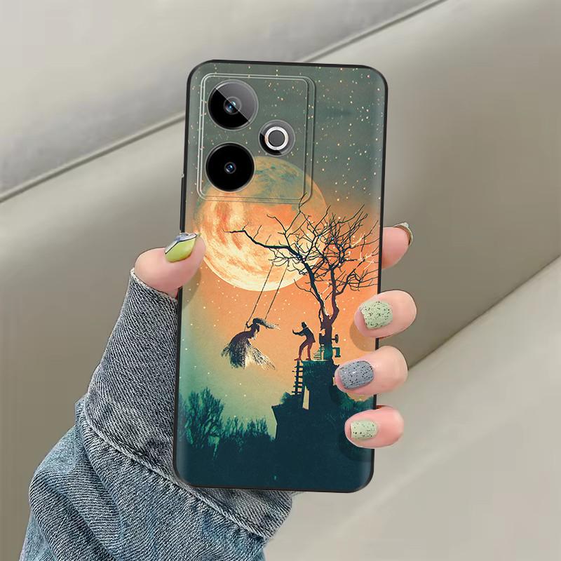 Phone Cases For Realme GT7 5G Case Cute Painted Back Cover For Realme GT 7T Silicone Cases For Realme GT 7 Pro Shockproof Shells