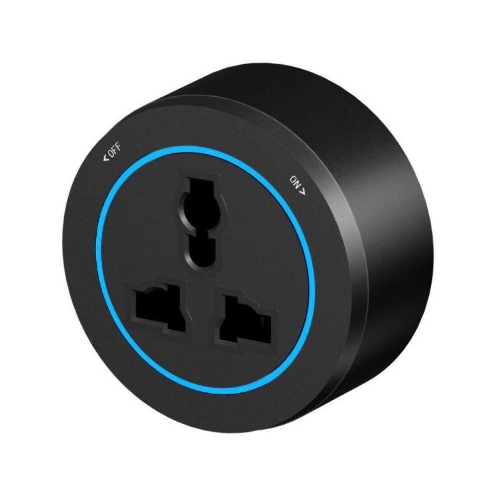 UK / Universal Outlet Movable Track Socket 40cm Black Round Romovable Adapter 8000W Insulation Protection Multi-Outlet Sockets