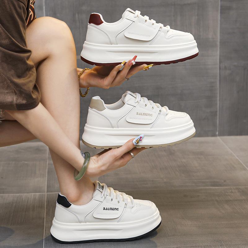 Thick-soled Little White Shoes Women's 2025 New Autumn Women's Shoes Increase the Versatility of Casual Board Shoes