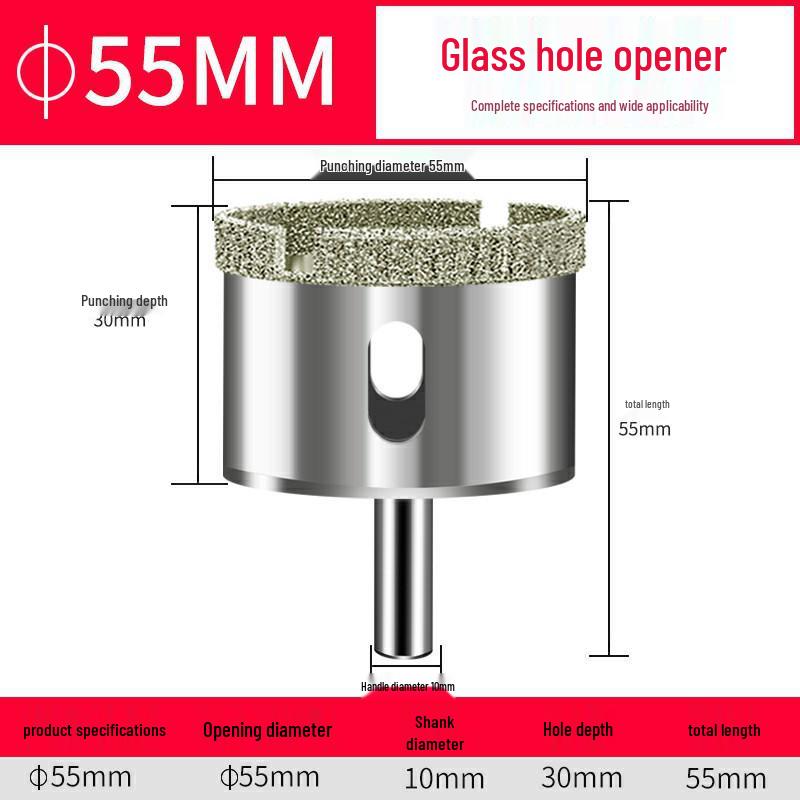

Наждачное сверло по стеклу и плитке, вращающаяся коронка 3-200 мм для мрамора